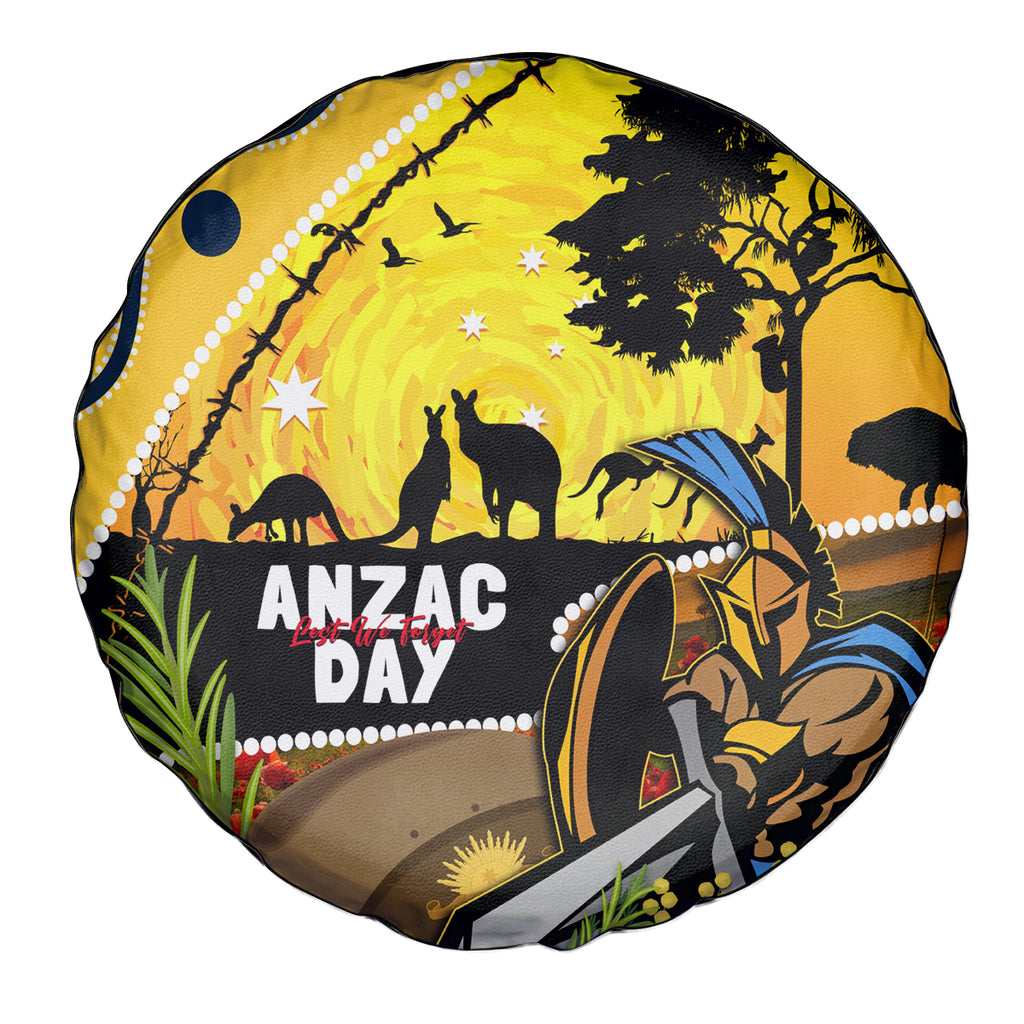 Titans Rugby ANZAC Day Spare Tire Cover GLD Mascot Rosemary Starry Night
