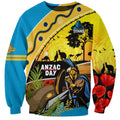 Titans Rugby ANZAC Day Sweatshirt GLD Mascot Rosemary Starry Night