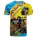 Titans Rugby ANZAC Day T Shirt GLD Mascot Rosemary Starry Night