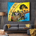 Titans Rugby ANZAC Day Tapestry GLD Mascot Rosemary Starry Night