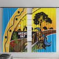 Titans Rugby ANZAC Day Window Curtain GLD Mascot Rosemary Starry Night
