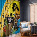 Titans Rugby ANZAC Day Window Curtain GLD Mascot Rosemary Starry Night