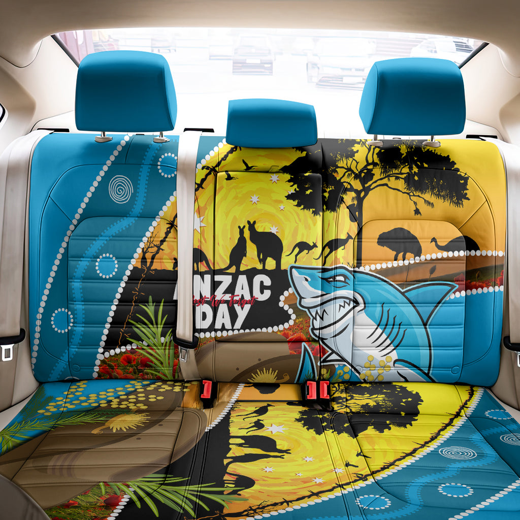 Sharks Rugby ANZAC Day Back Car Seat Cover Sharkies Rosemary Starry Night