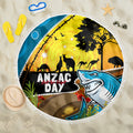 Sharks Rugby ANZAC Day Beach Blanket Sharkies Rosemary Starry Night