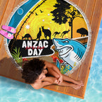 Sharks Rugby ANZAC Day Beach Blanket Sharkies Rosemary Starry Night