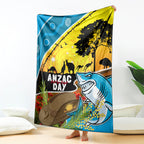 Sharks Rugby ANZAC Day Blanket Sharkies Rosemary Starry Night