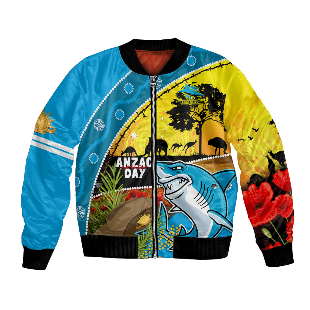 Sharks Rugby ANZAC Day Bomber Jacket Sharkies Rosemary Starry Night