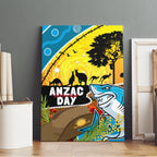 Sharks Rugby ANZAC Day Canvas Wall Art Sharkies Rosemary Starry Night