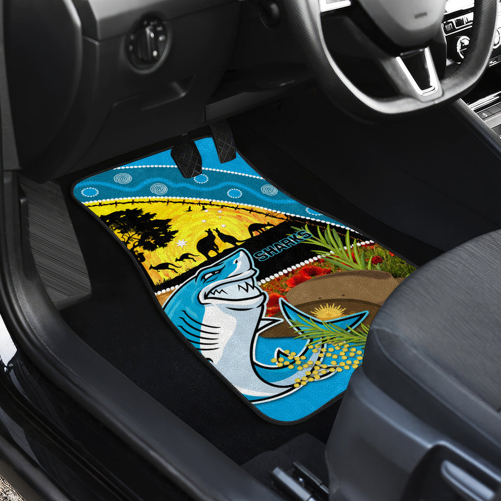 Sharks Rugby ANZAC Day Car Mats Sharkies Rosemary Starry Night