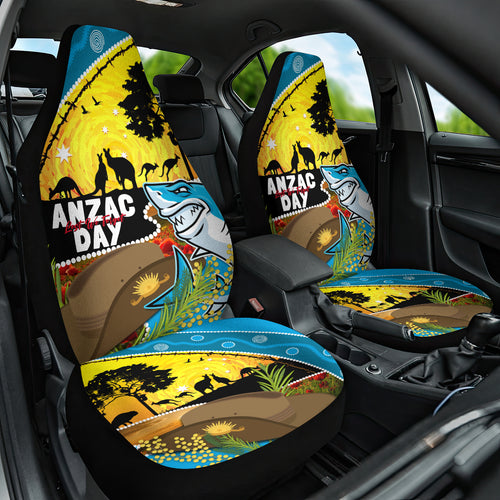 Sharks Rugby ANZAC Day Car Seat Cover Sharkies Rosemary Starry Night