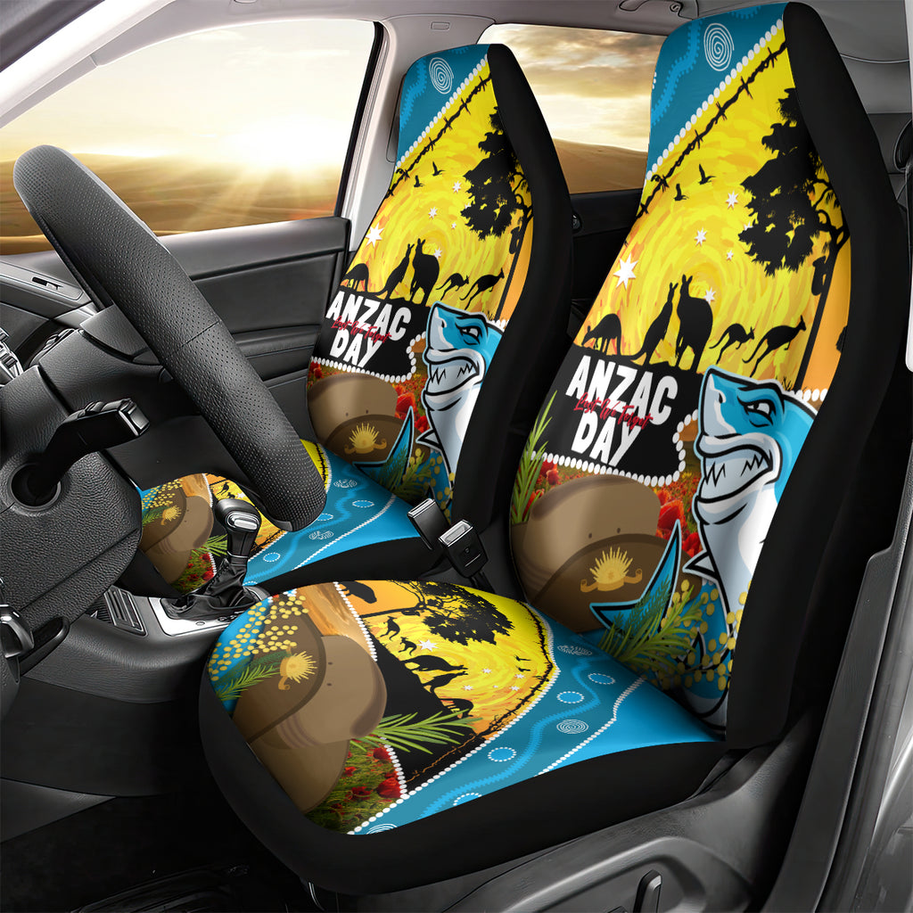 Sharks Rugby ANZAC Day Car Seat Cover Sharkies Rosemary Starry Night