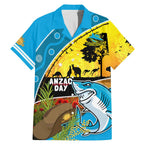 Sharks Rugby ANZAC Day Family Matching Mermaid Dress and Hawaiian Shirt Sharkies Rosemary Starry Night