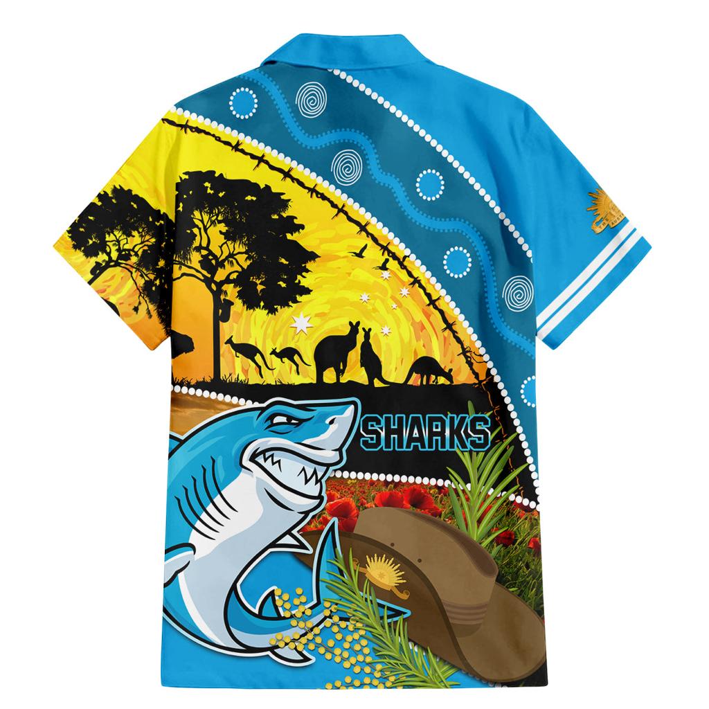 Sharks Rugby ANZAC Day Family Matching Mermaid Dress and Hawaiian Shirt Sharkies Rosemary Starry Night