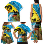 Sharks Rugby ANZAC Day Family Matching Tank Maxi Dress and Hawaiian Shirt Sharkies Rosemary Starry Night