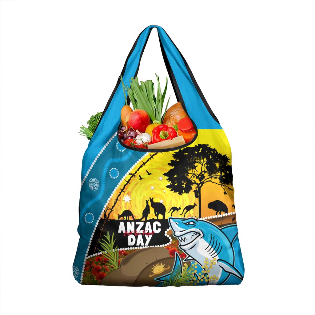 Sharks Rugby ANZAC Day Grocery Bag Sharkies Rosemary Starry Night