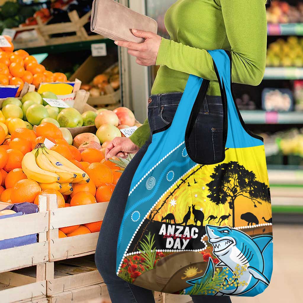 Sharks Rugby ANZAC Day Grocery Bag Sharkies Rosemary Starry Night