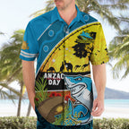 Sharks Rugby ANZAC Day Hawaiian Shirt Sharkies Rosemary Starry Night