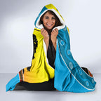 Sharks Rugby ANZAC Day Hooded Blanket Sharkies Rosemary Starry Night