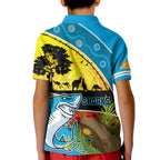Sharks Rugby ANZAC Day Kid Polo Shirt Sharkies Rosemary Starry Night