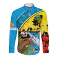 Sharks Rugby ANZAC Day Long Sleeve Button Shirt Sharkies Rosemary Starry Night