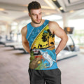 Sharks Rugby ANZAC Day Men Tank Top Sharkies Rosemary Starry Night