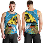 Sharks Rugby ANZAC Day Men Tank Top Sharkies Rosemary Starry Night