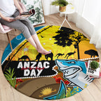 Sharks Rugby ANZAC Day Round Carpet Sharkies Rosemary Starry Night