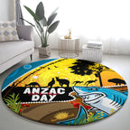 Sharks Rugby ANZAC Day Round Carpet Sharkies Rosemary Starry Night