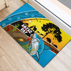 Sharks Rugby ANZAC Day Rubber Doormat Sharkies Rosemary Starry Night