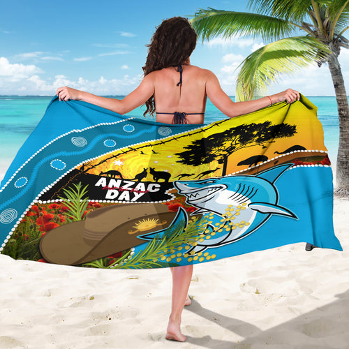 Sharks Rugby ANZAC Day Sarong Sharkies Rosemary Starry Night