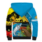 Sharks Rugby ANZAC Day Sherpa Hoodie Sharkies Rosemary Starry Night