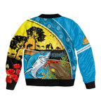 Sharks Rugby ANZAC Day Sleeve Zip Bomber Jacket Sharkies Rosemary Starry Night