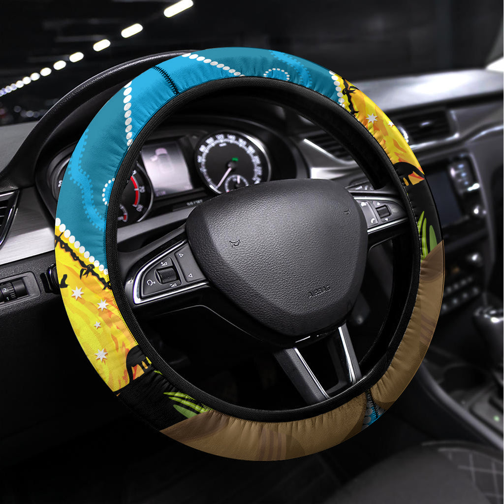 Sharks Rugby ANZAC Day Steering Wheel Cover Sharkies Rosemary Starry Night