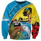 Sharks Rugby ANZAC Day Sweatshirt Sharkies Rosemary Starry Night