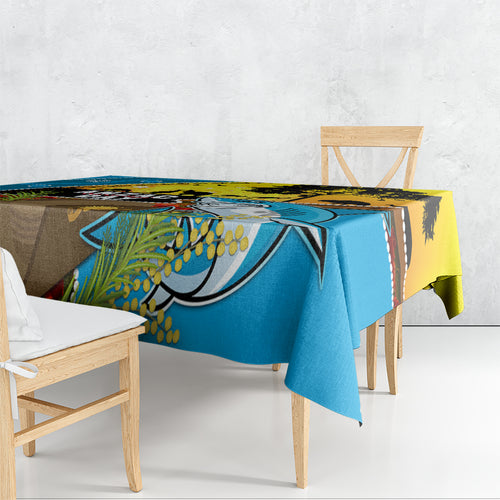Sharks Rugby ANZAC Day Tablecloth Sharkies Rosemary Starry Night