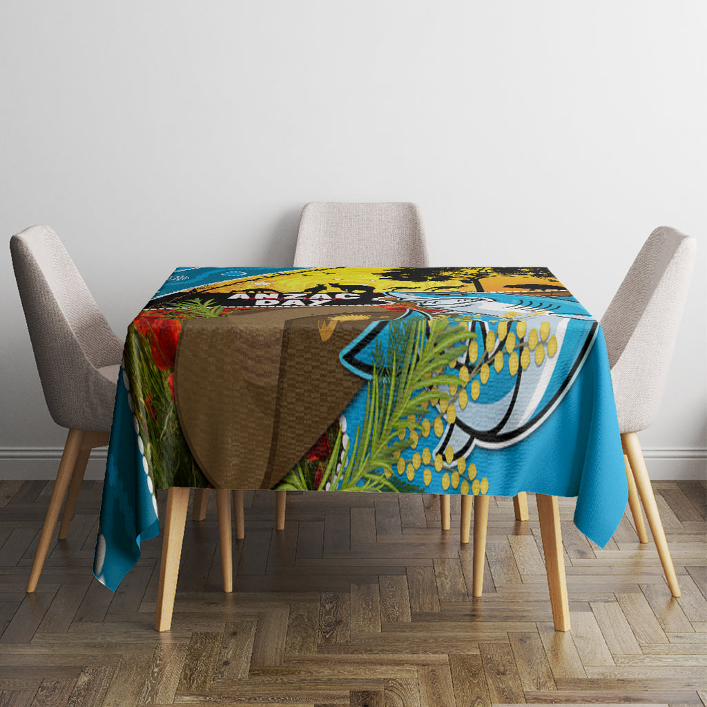 Sharks Rugby ANZAC Day Tablecloth Sharkies Rosemary Starry Night