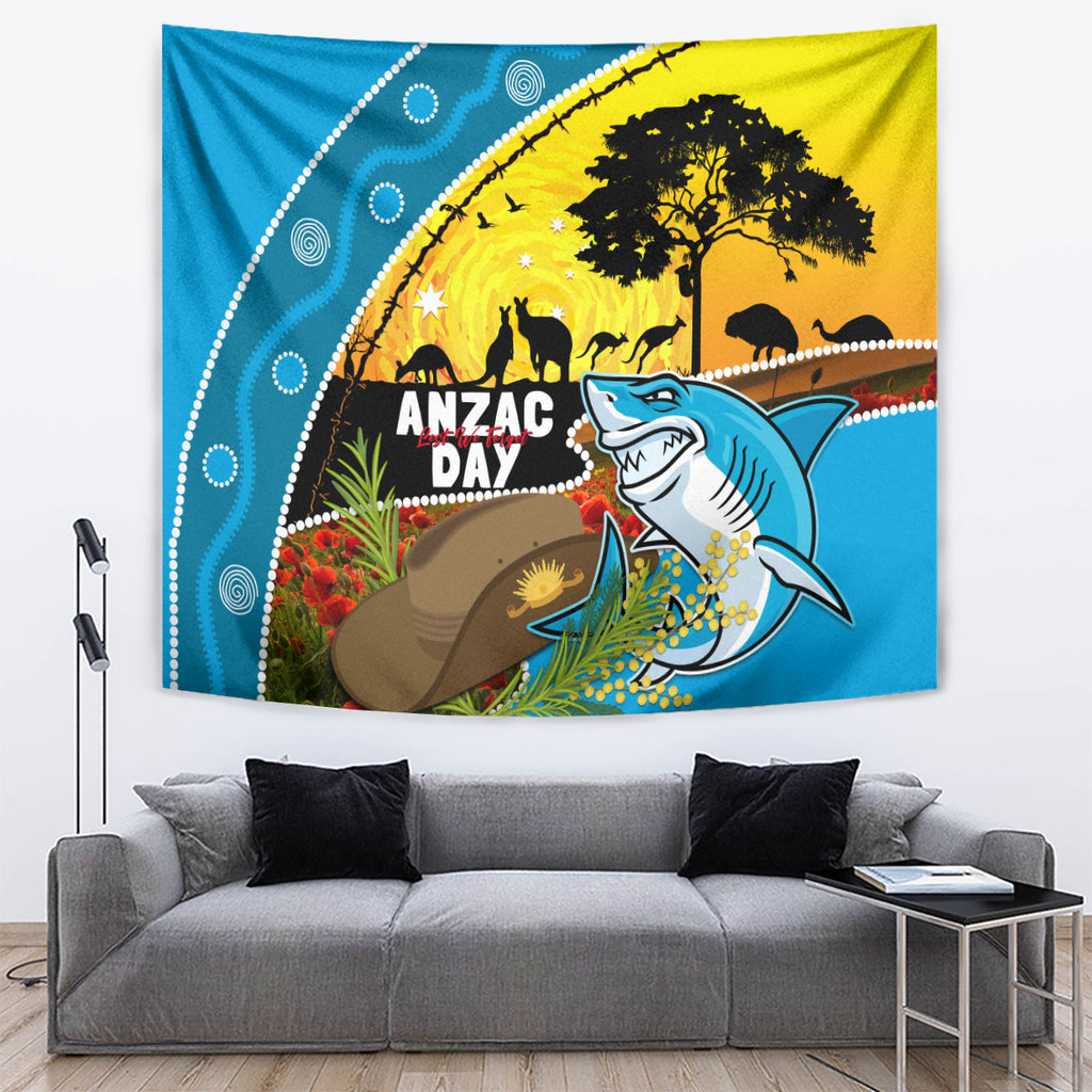 Sharks Rugby ANZAC Day Tapestry Sharkies Rosemary Starry Night