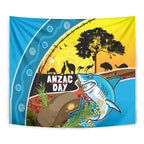 Sharks Rugby ANZAC Day Tapestry Sharkies Rosemary Starry Night