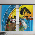 Sharks Rugby ANZAC Day Window Curtain Sharkies Rosemary Starry Night