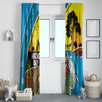 Sharks Rugby ANZAC Day Window Curtain Sharkies Rosemary Starry Night