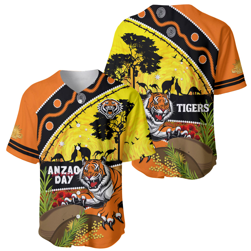 Tigers Rugby ANZAC Day Baseball Jersey Wests Mascot Rosemary Starry Night