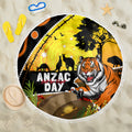 Tigers Rugby ANZAC Day Beach Blanket Wests Mascot Rosemary Starry Night