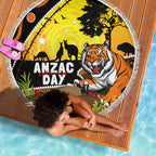 Tigers Rugby ANZAC Day Beach Blanket Wests Mascot Rosemary Starry Night