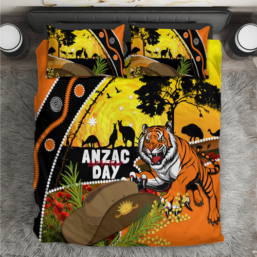 Tigers Rugby ANZAC Day Bedding Set Wests Mascot Rosemary Starry Night