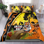 Tigers Rugby ANZAC Day Bedding Set Wests Mascot Rosemary Starry Night