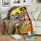 Tigers Rugby ANZAC Day Blanket Wests Mascot Rosemary Starry Night