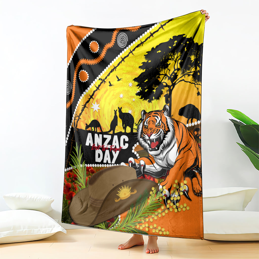 Tigers Rugby ANZAC Day Blanket Wests Mascot Rosemary Starry Night