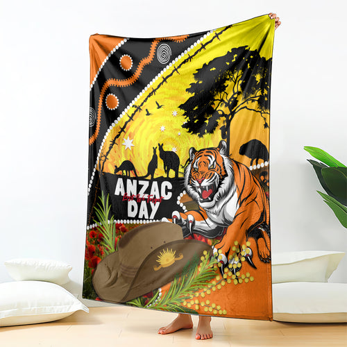 Tigers Rugby ANZAC Day Blanket Wests Mascot Rosemary Starry Night