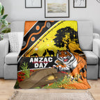 Tigers Rugby ANZAC Day Blanket Wests Mascot Rosemary Starry Night