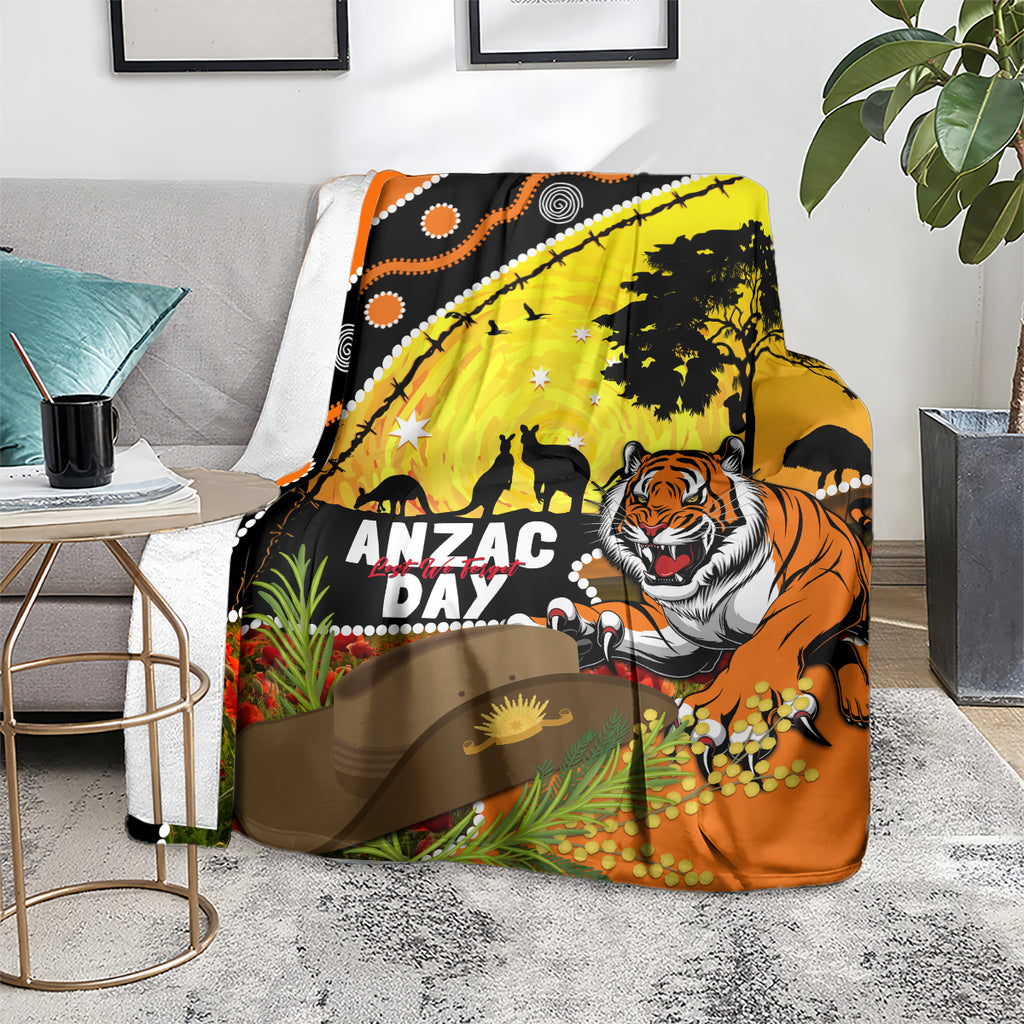 Tigers Rugby ANZAC Day Blanket Wests Mascot Rosemary Starry Night